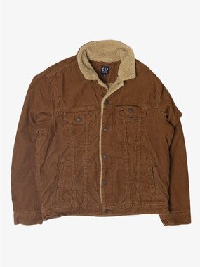GAP CORDUROY FAUX SHEARLING LINING COAT